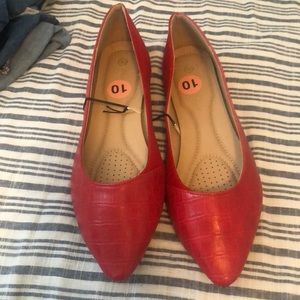 Brand new red flats